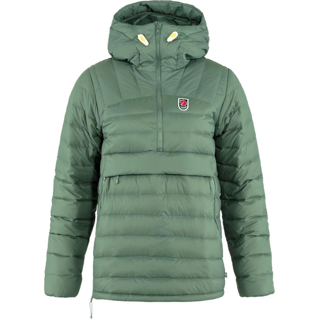 fjellreven expedition pack down anorak dame - patina green