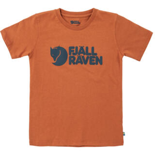 fjellreven kids fjällräven logo t-shirt - terracotta brown