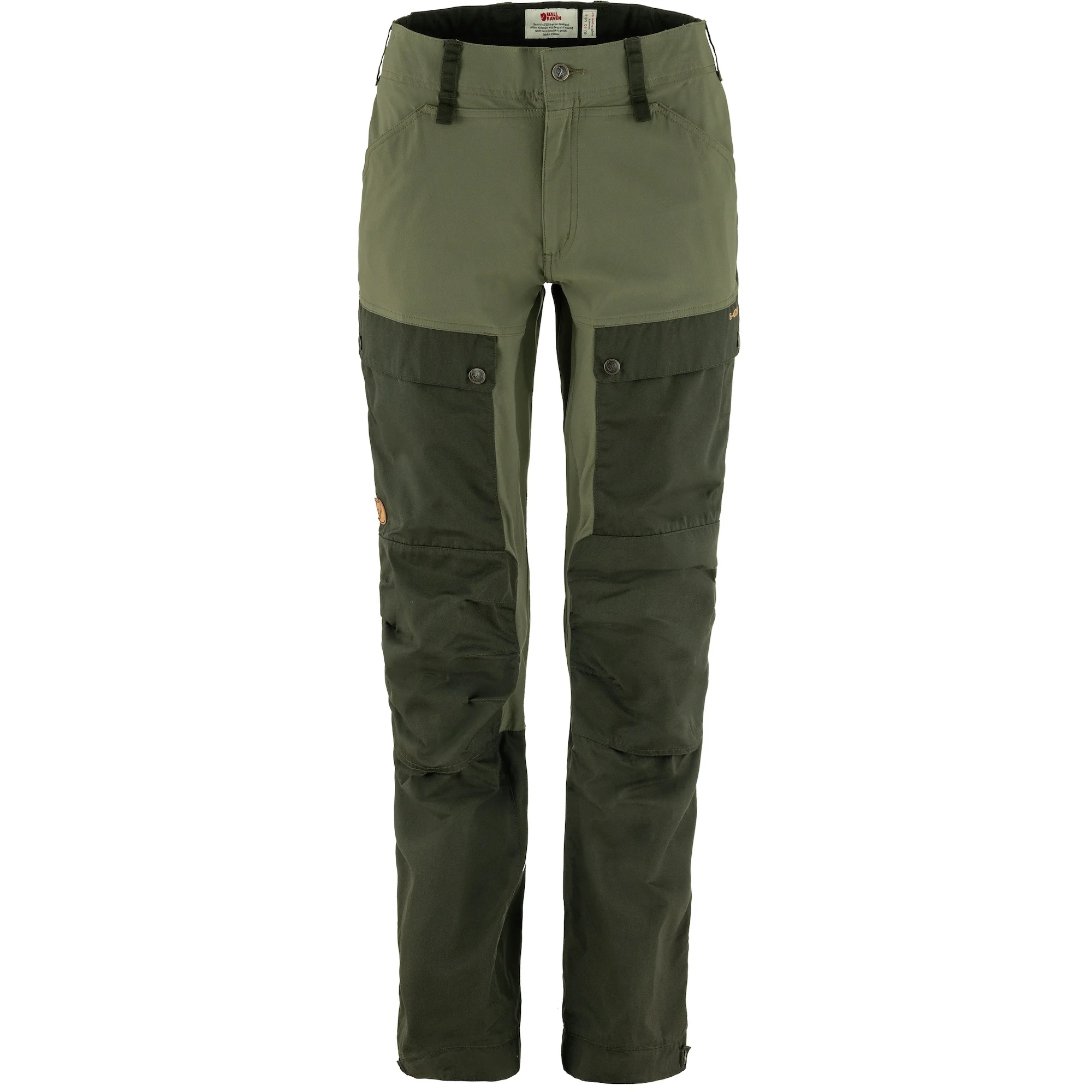 fjellreven keb trousers curved dame - deep forest - laurel green