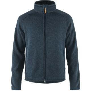 fjellreven Övik fleece zip sweater herre - navy