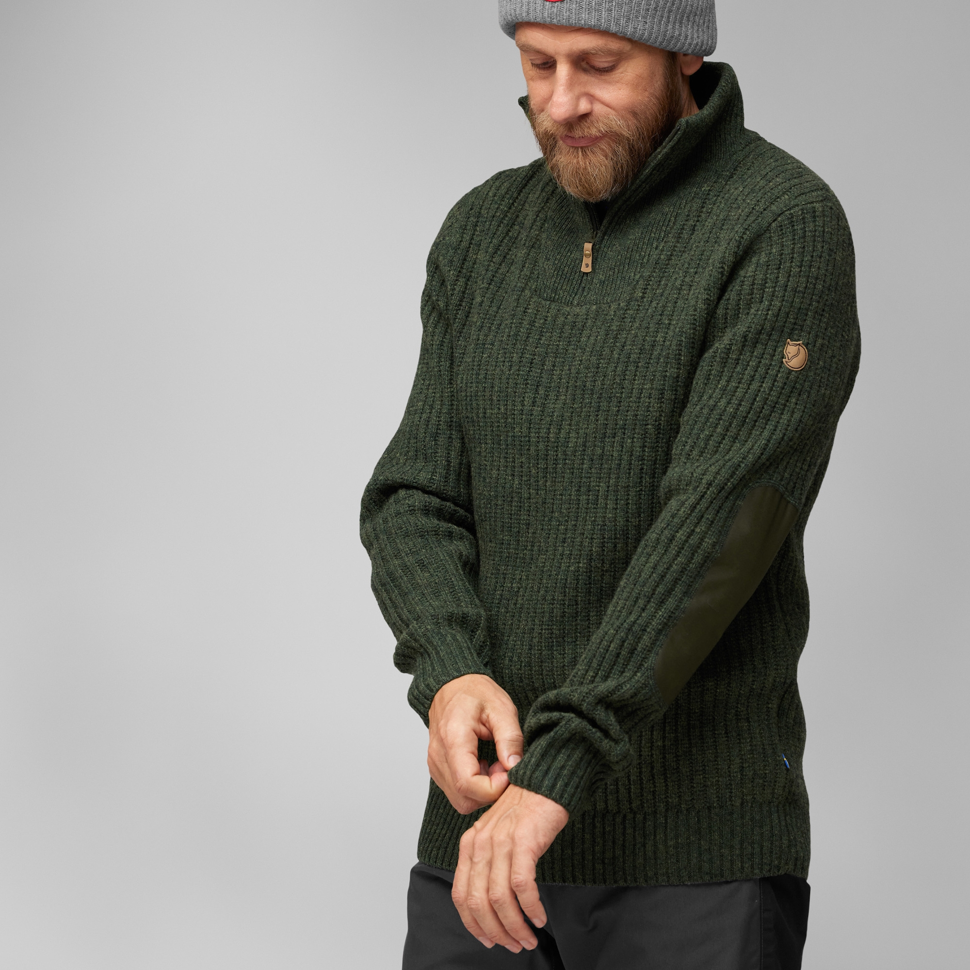 Fjällräven Övik Half Zip Knit Herre - Image 5