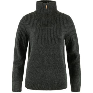 fjellreven Övik half zip knit dame - dark grey