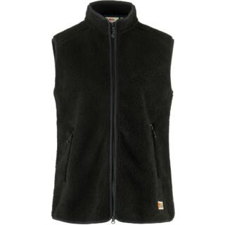 fjellreven vardag pile fleece vest dame - black