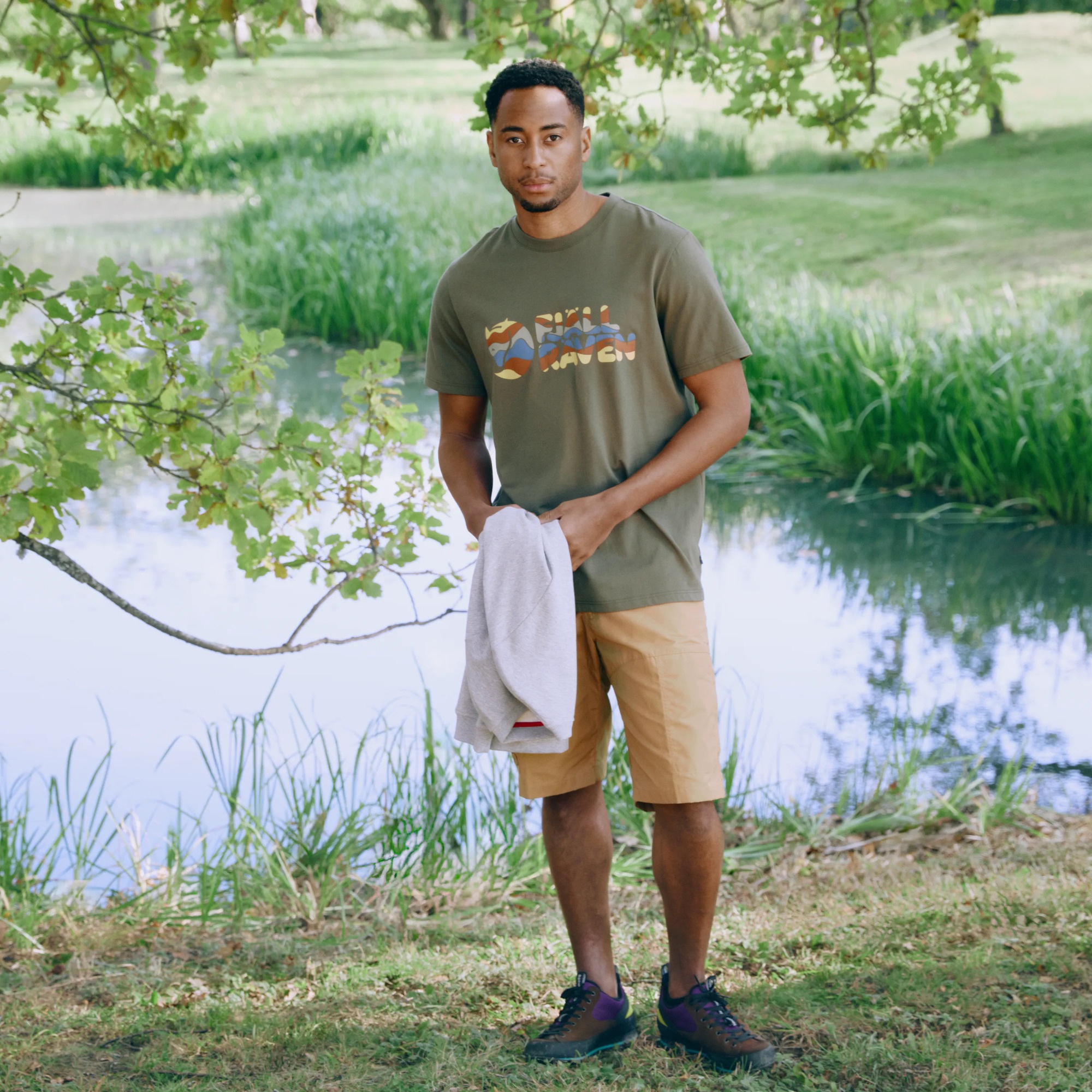 Fjällräven Multicolor Logo T-skjorte Herre - Image 9