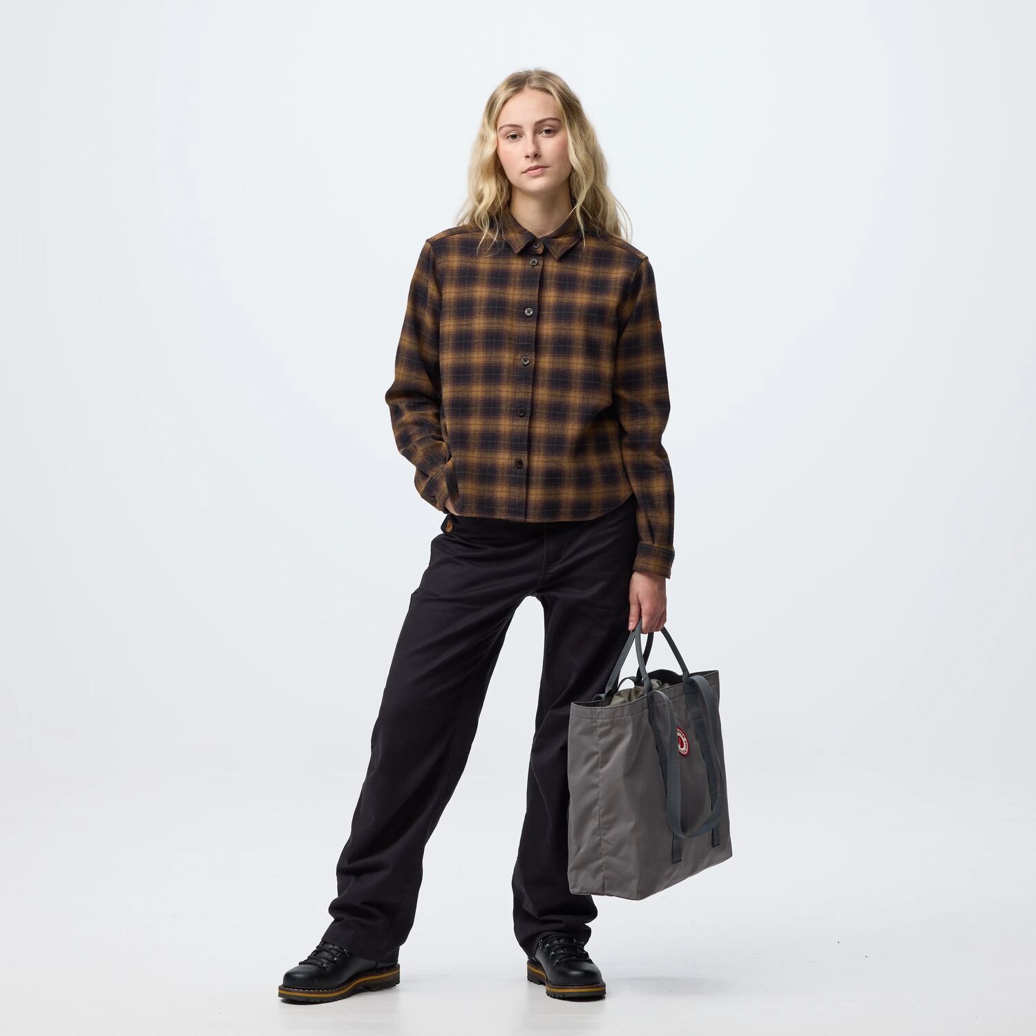 Fjällräven Övik Boxy Flannel Skjorte Dame - Image 4