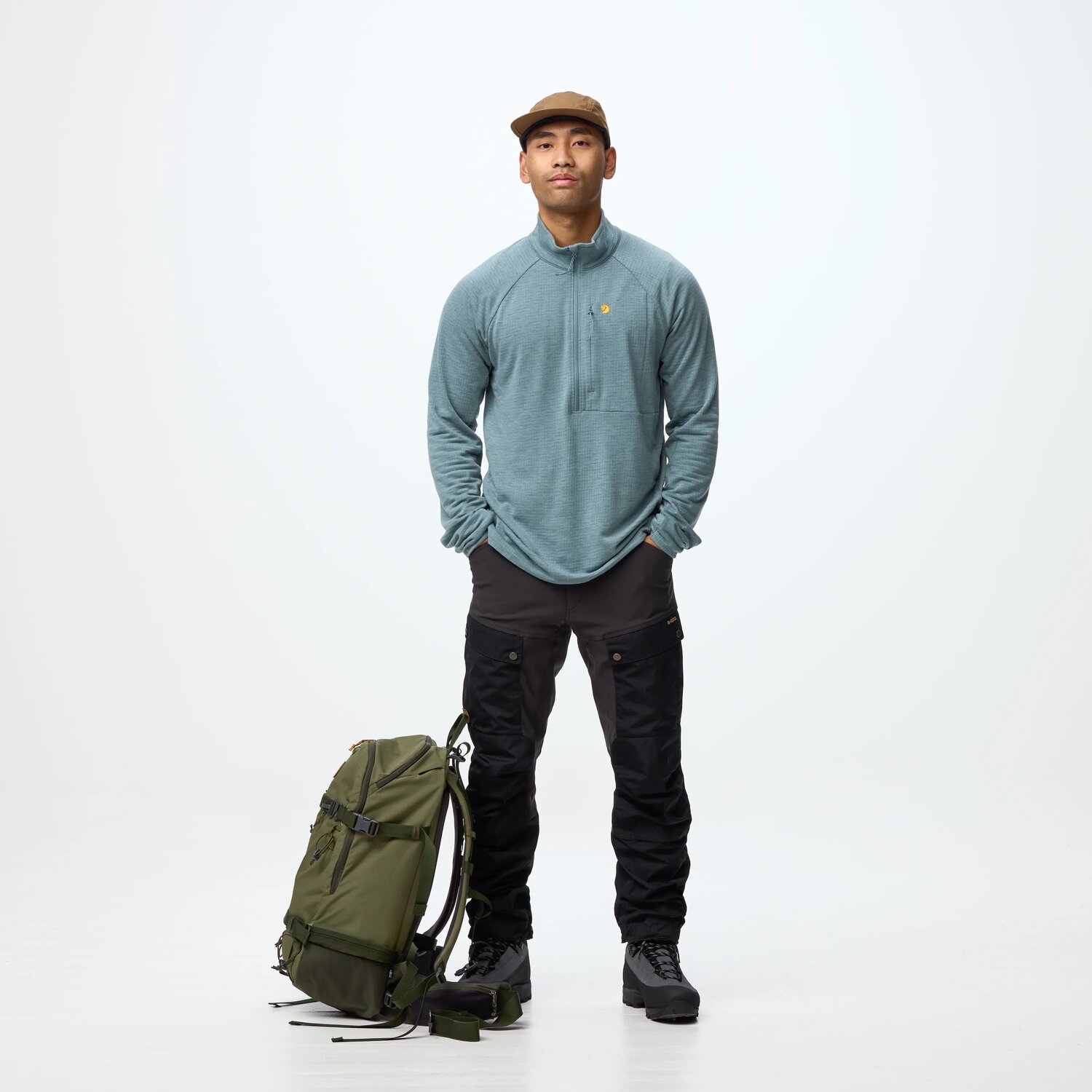 Fjällräven Bergtagen Midlayer Half Zip Herre