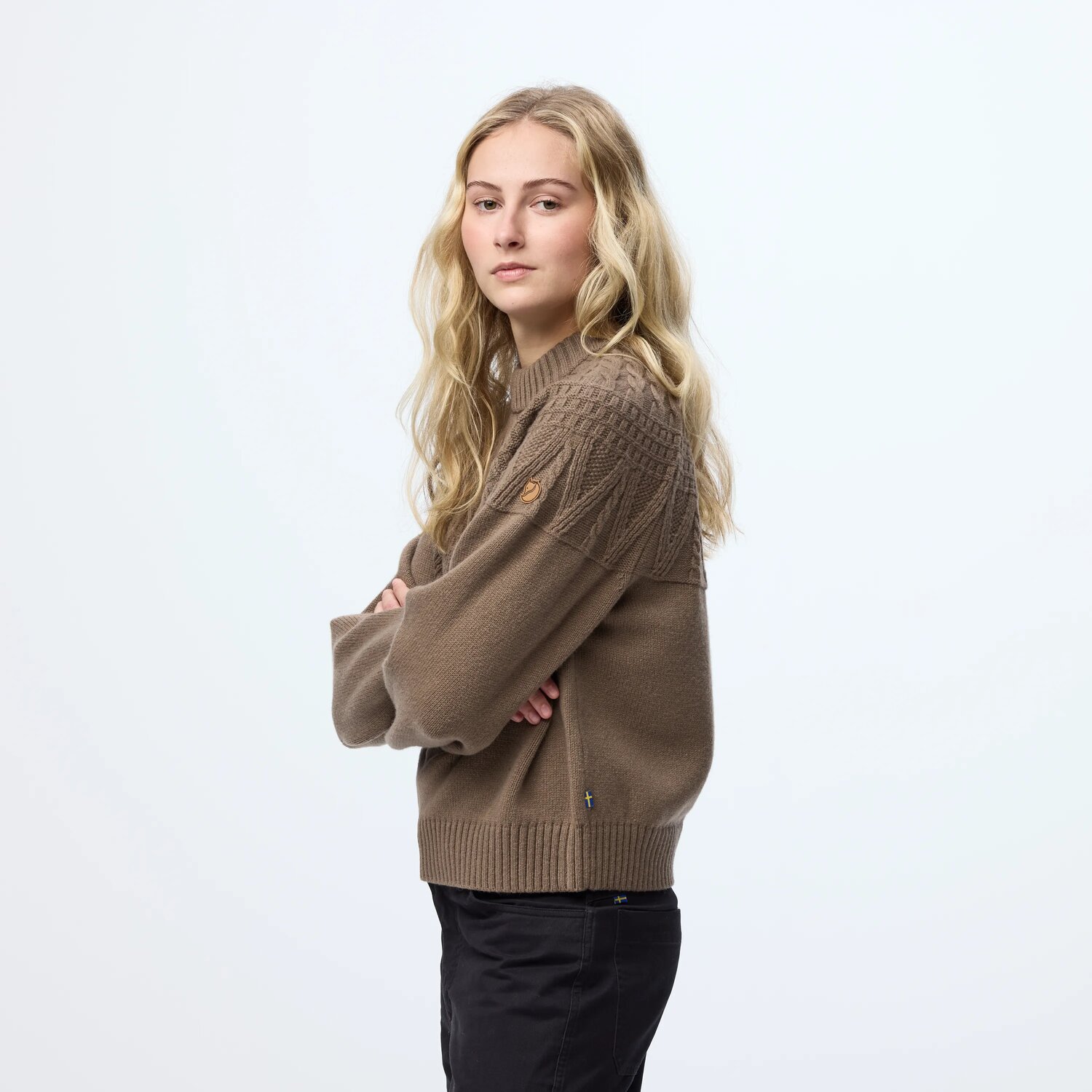 Fjällräven Övik Solid Jacquard Knit Dame